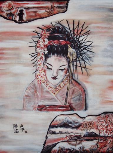 Geisha 80x60cm