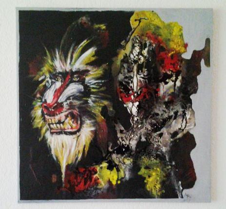 Mandrill 80x80cm